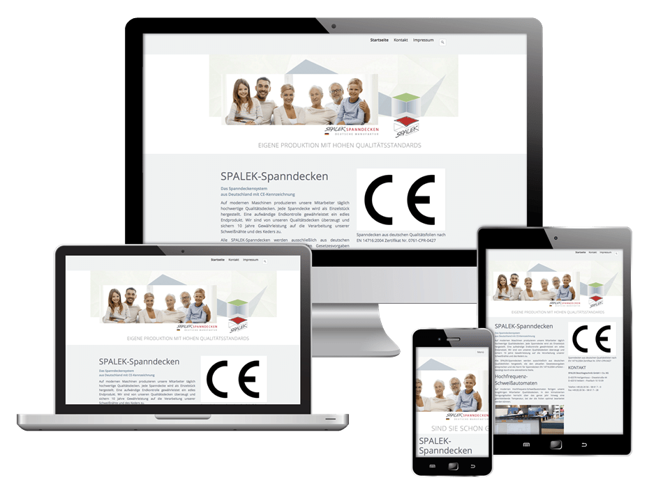 Homepage für Spanndecken